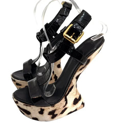 Platform Wedge Ankle Strap Heels