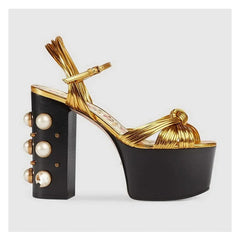 Chunky Platform Rivet Ankle Strap Sandals