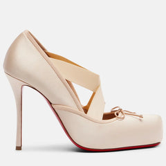 Satin Ballet Criss Cross High Heels