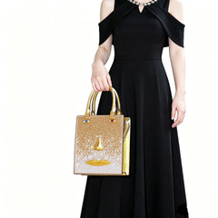 Sculptural Face Embellished Bag