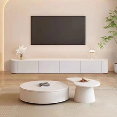 White Designer Wall TV Stands Console