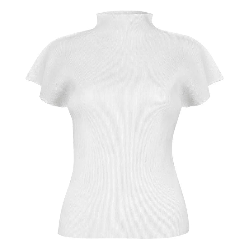 White turtleneck shirt on a white background