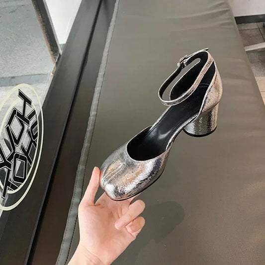 Women Split Toe Mary Janes Round Toe Shoes