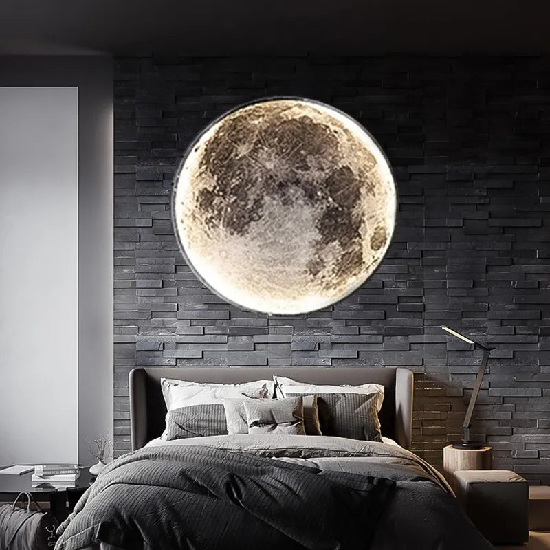 Led Wall Mounted Background Moon Lights