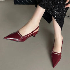 Pointed Toe Thin Heels Pump Shoes