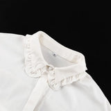 White Ruffle Shirt