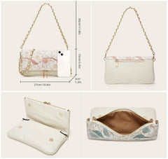 Floral Chain Shoulder Bag