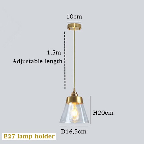 Modern Lampshade Brass Hanging Lamp Fixtures