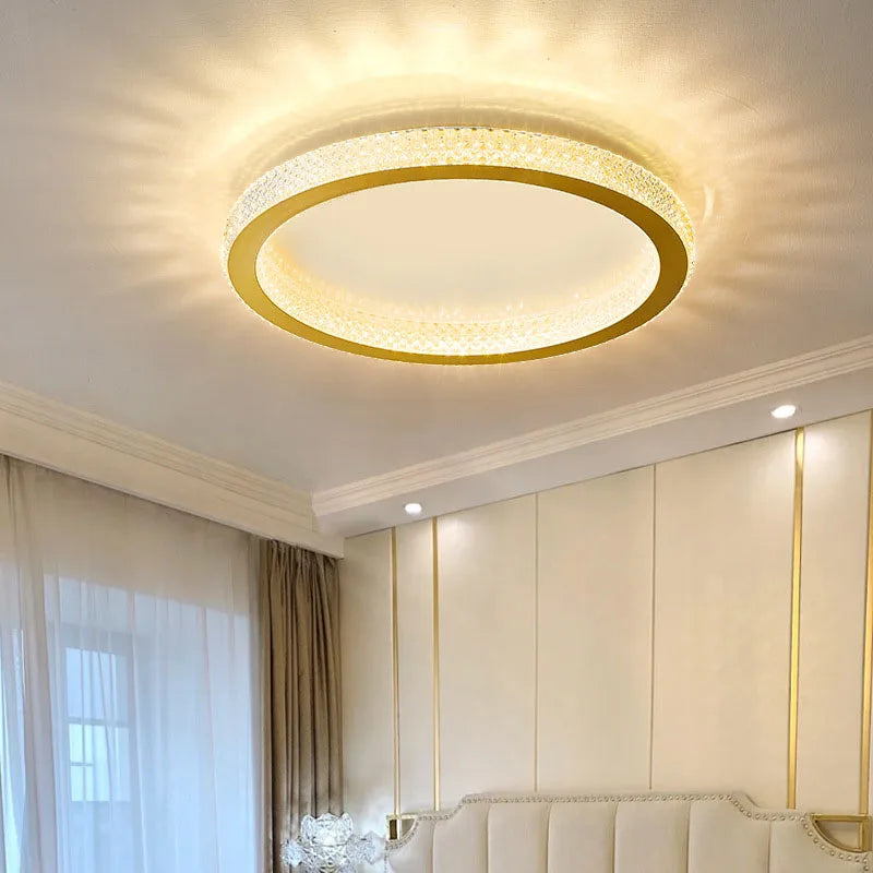 Modern LED Ceiling Lamp For Bedroom Living Dining Study Hotel Hall  Chandelier Indoor Home Decoration Lighting Fixture Luster Golden Atelier 1