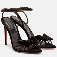 Bow Detail Thin Heel Sandals
