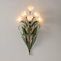 Creative Flower Leaf Pastoral Wall Lights