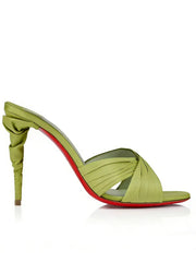 Satin Wrap Lace-Up Heels