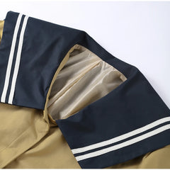 Sailor Collar Trench Coat