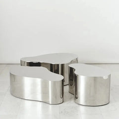 Special shape Light Creative Stainless Steel Coffee Table