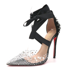 Ribbon PVC transparent Rhinestone Fine Heels