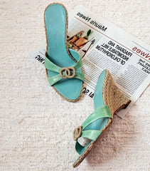 Woven Wedge Heeled Sandals