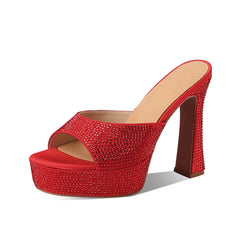 Rhinestone Platform Heels