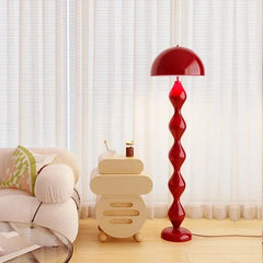 Colorful Art LED Floor Lamp with Nordic Mushroom Design