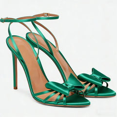 Bow Detail Thin Heel Sandals