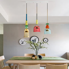 Color Candy Children's Room Glass Hanging Lamps Fixtures