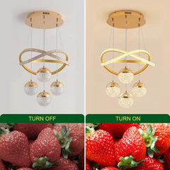 Dimmable Round Led Ring Chandelier Pendant Light
