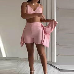 Model displaying Mini Blazer Dress.