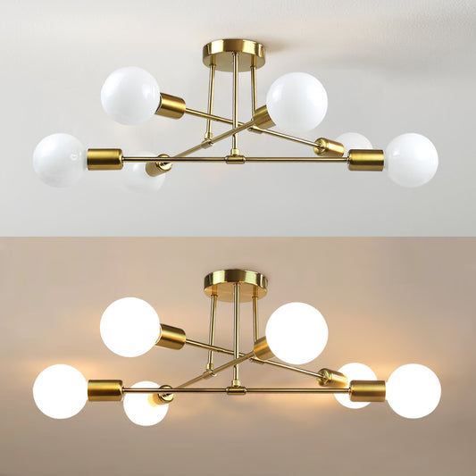 LED Iron Black/Golden Minimalist Ceiling Lamps
