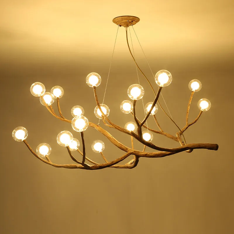 Vintage Tree Branches Resin Led Chandelier 