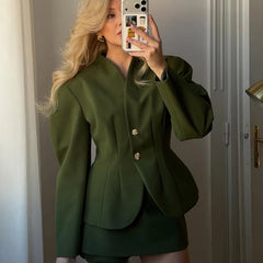 Waist Cinching Blazer