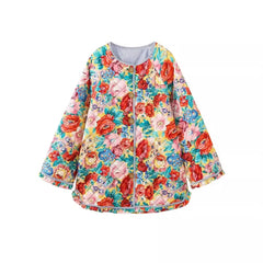 Floral Print Quilted Jacket