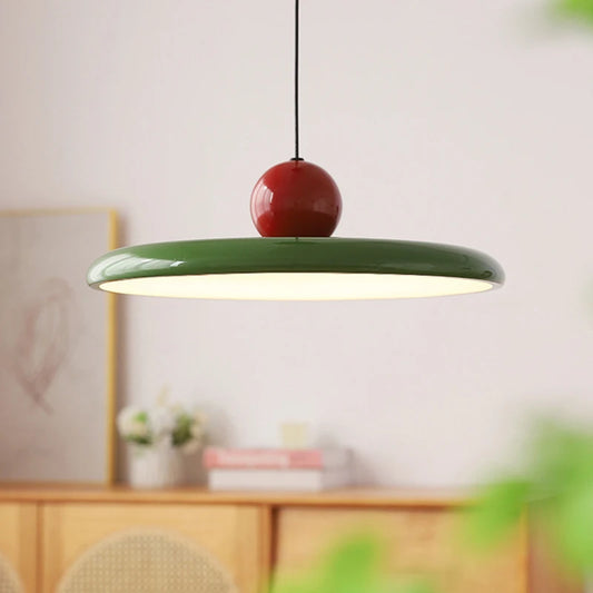LED Pendant Light Green Wind Flying Saucer Lamps
