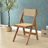 Solid Wood Rattan Foldable Chair