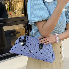 Gingham Pattern Shoulder Bag