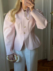Tailored Puff Sleeve Blazer