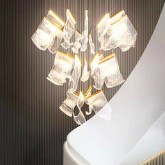  Contemporary chandelier with clean lines, Golden Atelier 4