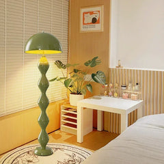 Colorful Art LED Floor Lamp with Nordic Mushroom Design