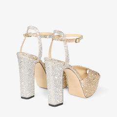 Crystal Embellished Platform Sandals