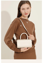 Structured Rectangular Top Handle Bag