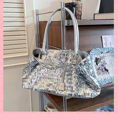 Sparkly Sequin Large Tote Bag