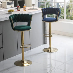 Adjustable Modern Bar Stools Comfortable High Chair.  Golden Atelier 2