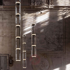 Modern Iron Glass Cord Led Pendant Light - Golden Atelier