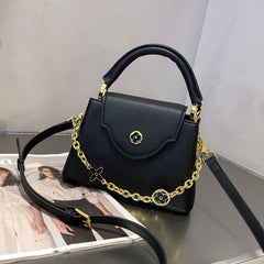 Structured Chain Embellished Bag