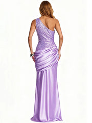 One Shoulder Sequin Maxi Dress
