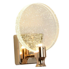 Crystal Wall Lamp Led Glass Gold Bedside Mirror Stair Lights