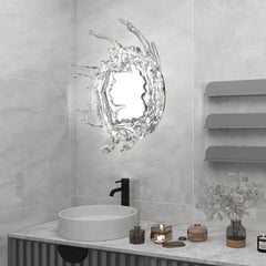 LED Stainless Steel Water Drop Mirror Wall Light