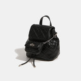 PU Leather Backpacks Bag For Women With Chain Handbag