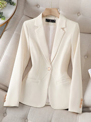 Women Formal Blazer Beige Coffee Black Coats