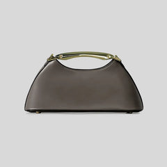 Trapezoid Top Handle Bag with Metal Bar