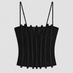 Strappy Boned Corset Top