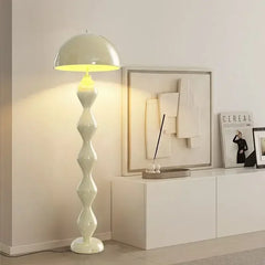 Colorful Art LED Floor Lamp with Nordic Mushroom Design